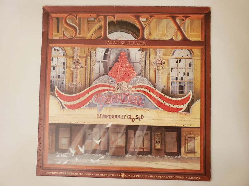Styx Paradise Theater vinyl record